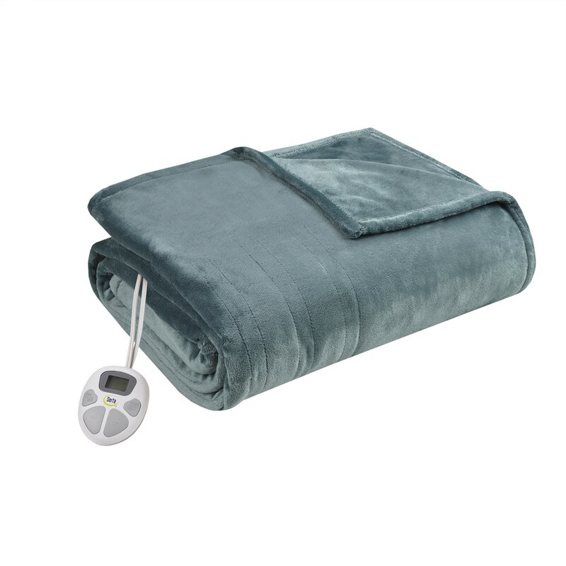 Outlet New Serta Queen Plush Heated Blanket